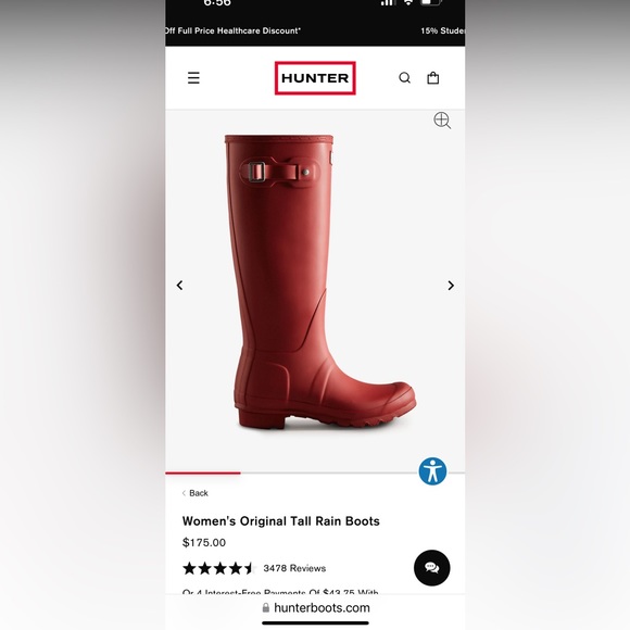 Hunter tall boots - Picture 2 of 5